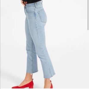 Everlane Kick Crop Light Wash Denim Jeans
